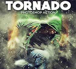 极品PS动作－龙卷风(含图文教程)：Tornado Photoshop Action